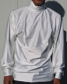 Mock Lycra Lonsleeve Shirt (White or Black)